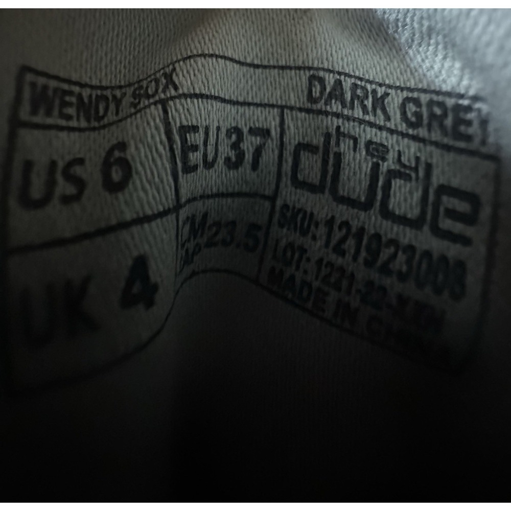 Hey Dude Wendy Sox Dark Grey Women's Size 6 Casual Comfort Shoes Sneakers - Picture 7 of 7